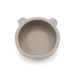 MISECZKA SILIKONOWA Z PRZYSSAWKĄ MIŚ CIEMNY BEŻ