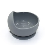 Miseczka Silikonowa BOWL z przyssawką szara