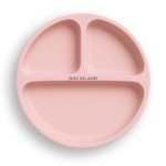 Talerzyk silikonowy z podziałką i przyssawkami RÓŻOWY