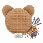 TERMOFOR Z PESTEK WIŚNI Z LAWENDĄ MIŚ WAFEL 180g  BRĄZOWY