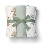 PIELUSZKI MUŚLINOWE 70x70cm 3pack. ZIELONY