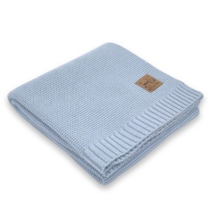 Kocyk Bambusowy Paris Baby Blue